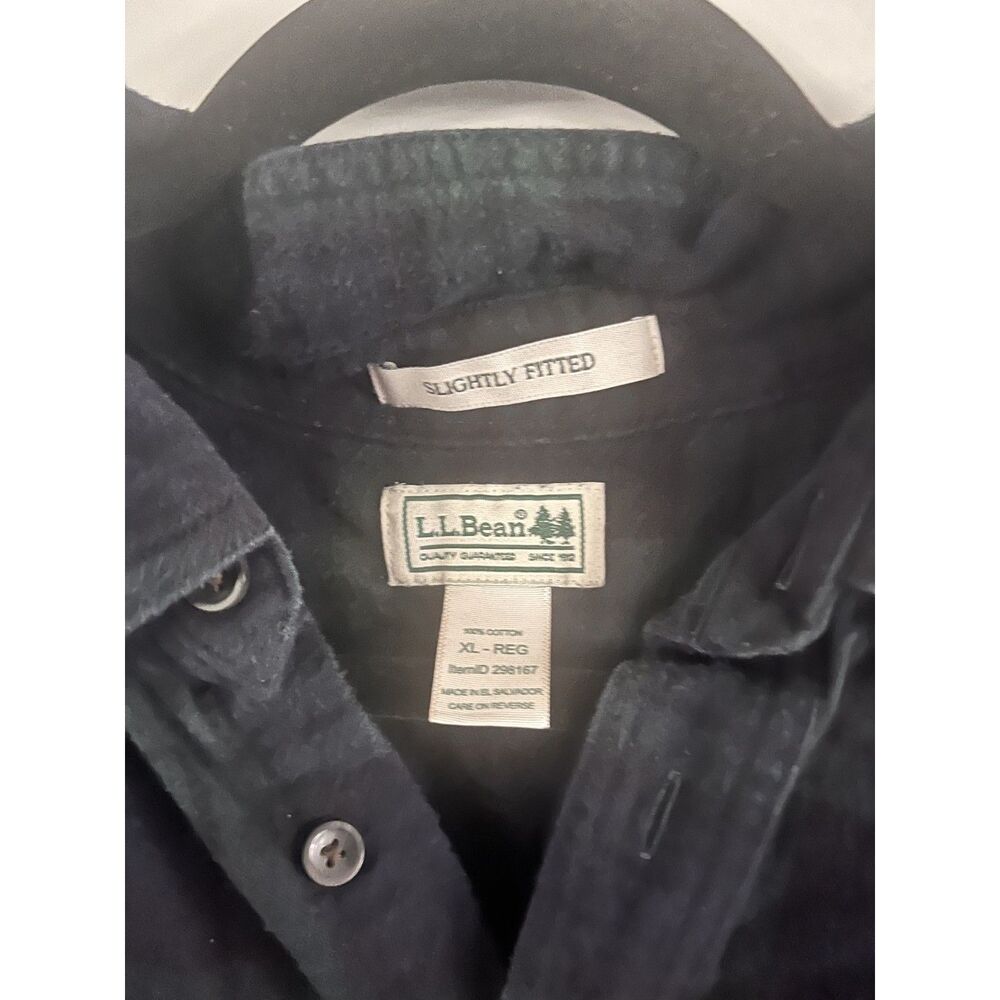 LL Bean 100% Cotton Mens Flannel Button Down Size XL - Picture 3 of 5